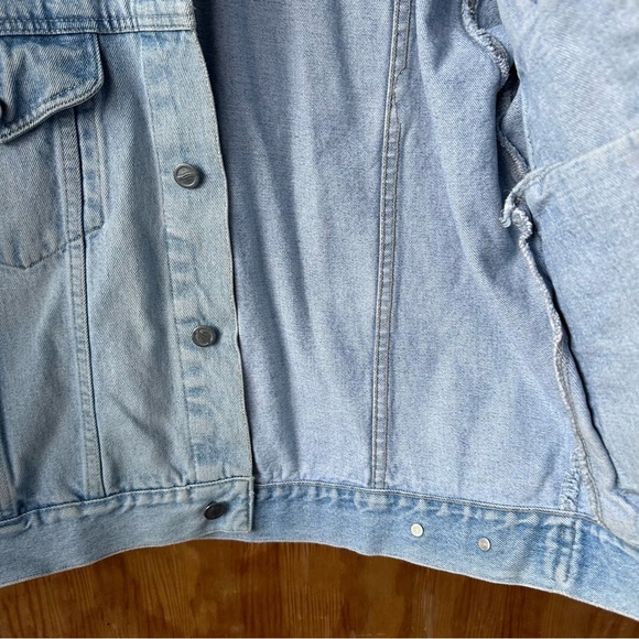 Vintage Pepsi Cotton Denim Trucker Jacket Light Wash - Picture 5 of 12